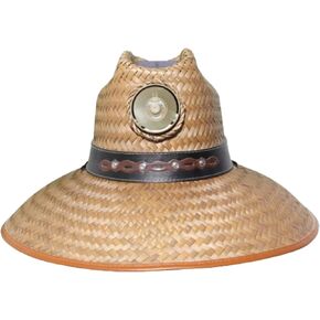 Men's Solar Hat - Straw Hat Men's Thurman with Band - Sun Hat with Fan
