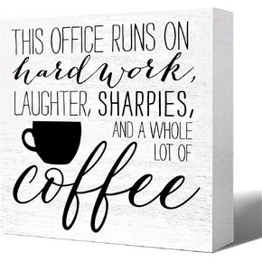 DOFAFALA Please Be Mindful of the Energy You Bring Into This Space - Motivational Table Desk Black Wooden Box Sign Plaque Decor for Company Office Home Classroom