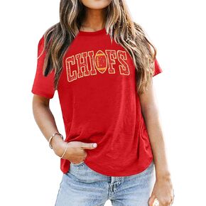 Game Day T Shirt Women Sunday Football Season Tee Vintage Bleached Shirt Letter Print Short Sleeve Top