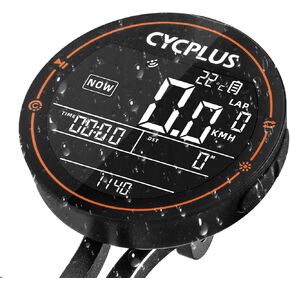 ROCKBROS Bike Computer Wireless GPS Accurate Bike Speedometer with Bluetooth Mini Cycling Computer IPX6 Waterproof ANT+ Bicycle Odometer with Automatic Backlight 2.5" LCD Screen and Larger Battery