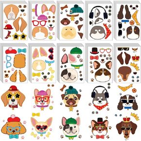 Resurhang 100 Sheets Make a Pizza Stickers Pizza Party Favors Pizza Party Decorations Cute Make Your Own Mix and Match Pizza Decals DIY Pizza Clings for Kids Birthday Theme Project Supplies Gift