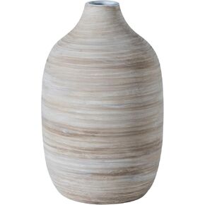 ALMA White Flower Vase for Dried Flowers Only|Decorative Vase for Wedding and Housewarming|Small Ceramic Vase for Pampas Grass in Minimalist Modern Home Decor, Aesthetic Room Decor, Shelf Decor