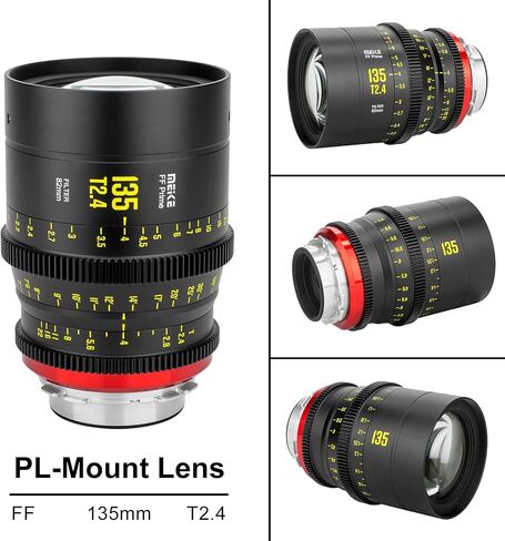 MEKE 85mm T2.1 Full Frame Manual Focus Cinema Lens for Arri PL-Mount Cinema Cameras in Saudi Arabia