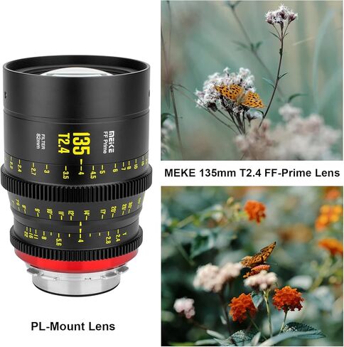 MEKE 85mm T2.1 Full Frame Manual Focus Cinema Lens for Arri PL-Mount Cinema Cameras in Saudi Arabia