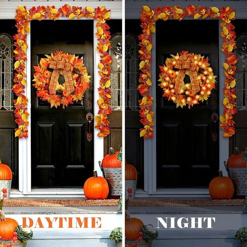 Hoomall 16 "إكليل الخزامى إكليل الربيع، إكليل الربيع للباب الأمامي، إكليل عيد الحب الخزامى الأحمر للداخلية في الهواء الطلق، جدار مكتب المنزل عطلة الفاوانيا إكليل ديكور عيد الحب إكليل عيد الحب in Kuwait