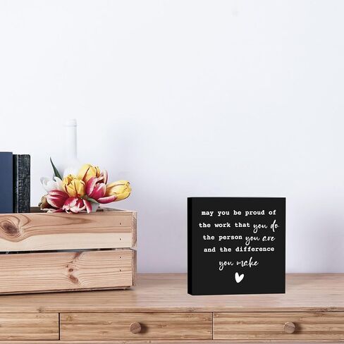 Inspirational Sign Rustic Wooden Box Sign,Bedroom Decor Farmhouse Home Decor,Wood Block Plaque Desk Decor, Shelf Table Office Decoration for Guest Room Living Room Bedroom,Smarter Than You Think in Kuwait