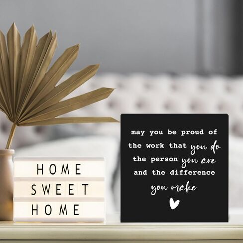 Inspirational Sign Rustic Wooden Box Sign,Bedroom Decor Farmhouse Home Decor,Wood Block Plaque Desk Decor, Shelf Table Office Decoration for Guest Room Living Room Bedroom,Smarter Than You Think in Kuwait