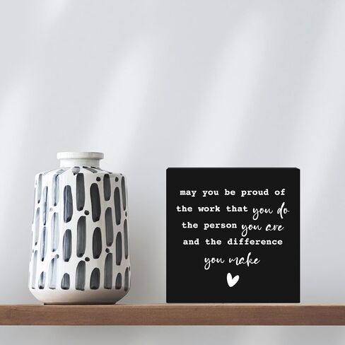 Inspirational Sign Rustic Wooden Box Sign,Bedroom Decor Farmhouse Home Decor,Wood Block Plaque Desk Decor, Shelf Table Office Decoration for Guest Room Living Room Bedroom,Smarter Than You Think in Kuwait