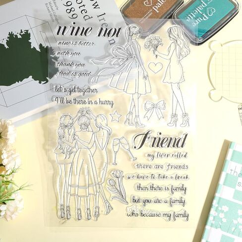 ORIGACH 8.3 by 11.7 Inch Tropical Beach Scenes with Summer Coconut Tree Clear Stamps for Cards Making DIY Scrapbooking Journaling Photo Album Decoration in Saudi Arabia
