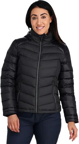 Spyder Womens Timeless Hooded Down Jacket in Saudi Arabia