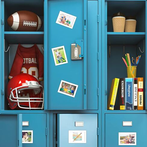 CRUGLA 8x10 White Magnetic Picture Frames for Refrigerator 12 Packs, Modified Magnetic Sheet with Self Adhesive Backing, 8 by 10 Magnetic Photo Craft Frame Set for Glass Window Door Cubicle in Kuwait