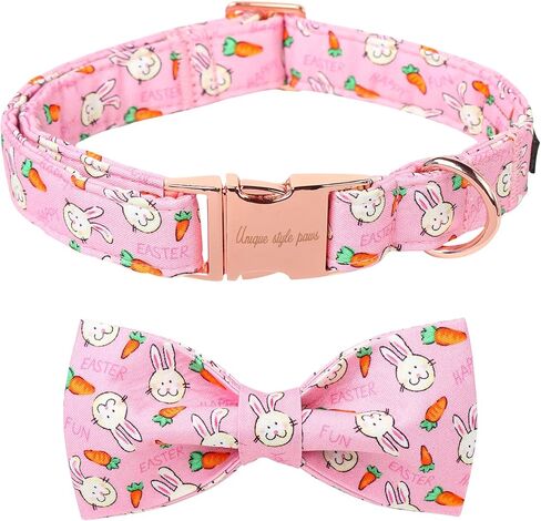 Unique style paws Easter Dog Collar with Bow Colorful Egg Pet Collar Best Gift for Small Medium Large Boys Girls-XL in Kuwait
