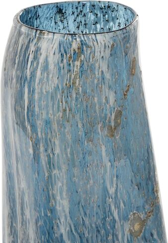 The Novogratz Glass Handmade Blown Vase, Set of 2 16", 15"H, Blue in Kuwait