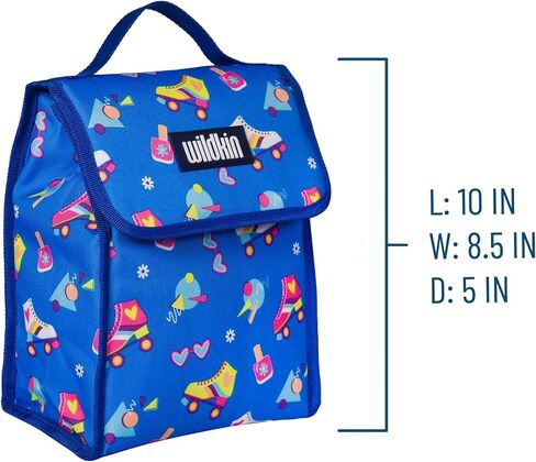 Wildkin Kids Insulated Lunch Bag for Boys & Girls, Reusable Lunch Bag is Perfect for Daycare & Preschool, Ideal Size for Packing Hot or Cold Snacks for School & Travel Lunch Bags (Darling Dinosaurs) in Kuwait