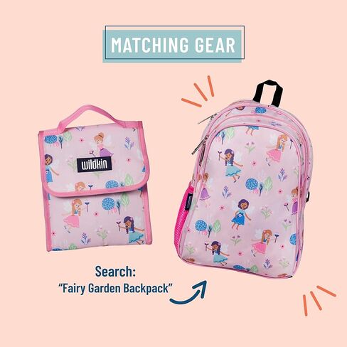 Wildkin Kids Insulated Lunch Bag for Boys & Girls, Reusable Lunch Bag is Perfect for Daycare & Preschool, Ideal for Packing Hot or Cold Snacks (Darling Dinosaurs) in Kuwait