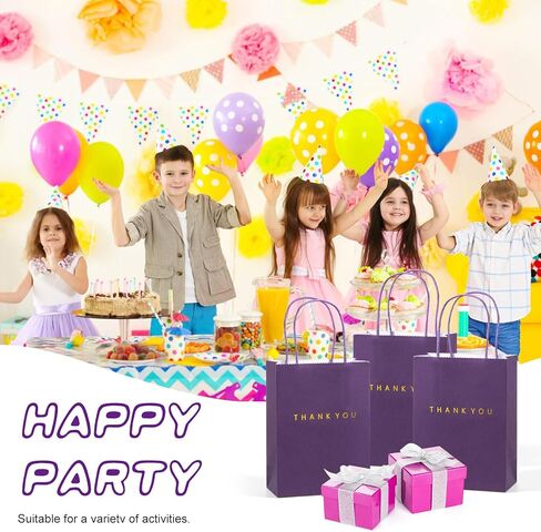 driew Thank You Gift Bags 50 Pack, 5.9 x 3.1 x 8.3'' Dark Green Paper Bags with Handles for Retail, Wedding,Party, Shopping in Kuwait