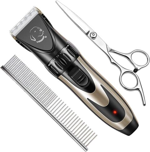 Pet Republique Cordless Dog Shaver Trimmer Kit - Hair Clippers with Options for All Fur Type & All Size Dogs Cats and Pets (Mini Shaver) in Saudi Arabia