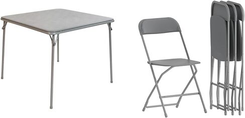 طاولة بطاقات قابلة للطي من Flash Furniture Madelyn - طاولة بطاقات مربعة قابلة للطي باللون الأسود - طاولة محمولة بأرجل قابلة للطي in Kuwait