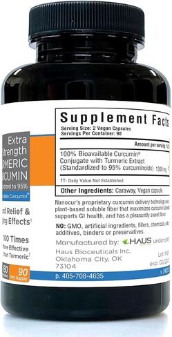 Nanocur Turmeric Curcumin - 100x More Active Than Turmeric, 170% More Active Than Curcumin + Black Pepper Extract. Joint Support, Relief, and Energy You’ll Feel. Organic Curcumin/Plant-Based Carrier. in Saudi Arabia