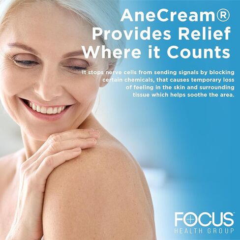 AneCream5 - كريم مخدر ليدوكائين 5% أقصى قوة بدون وصفة طبية، درجة طبية، كريم مخدر موضعي لتخدير الألم أنبوب 30 جرام، استخدامات موضعية وشرجية، علاج البواسير in Saudi Arabia