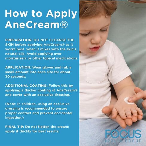 AneCream5 - كريم مخدر ليدوكائين 5% أقصى قوة بدون وصفة طبية، درجة طبية، كريم مخدر موضعي لتخدير الألم أنبوب 30 جرام، استخدامات موضعية وشرجية، علاج البواسير in Saudi Arabia