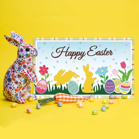 INFUNLY Bunny Die Cuts for Card Making Easter Egg Die Cut Label Metal Cutting Die Flowers Embossing Stencil Template Tool for Easter Day DIY Scrapbooking and Photo Album Card Craft Decoration in Saudi Arabia