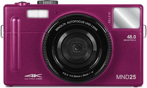 كاميرا Minolta MND25 48 ميجابكسل ذات التركيز التلقائي / 4K فائقة الدقة مع مرآة سيلفي in Saudi Arabia
