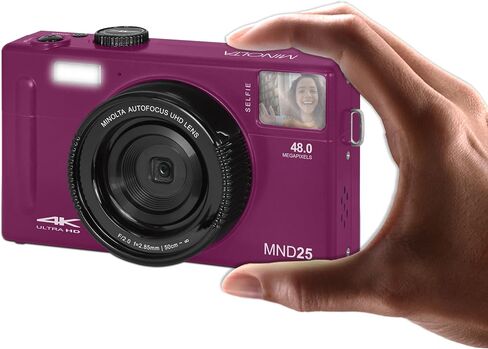 كاميرا Minolta MND25 48 ميجابكسل ذات التركيز التلقائي / 4K فائقة الدقة مع مرآة سيلفي in Saudi Arabia