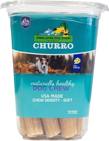 CHURRO Pumpkin and Cheese Treats | Cheese Churro | Lactose Free - Gluten Free - Grain Free | USA Made | for All Breeds | 16 x 6 inch Churros | Pumpkin in Saudi Arabia