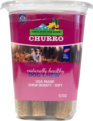 CHURRO Pumpkin and Cheese Treats | Cheese Churro | Lactose Free - Gluten Free - Grain Free | USA Made | for All Breeds | 16 x 6 inch Churros | Pumpkin in Saudi Arabia