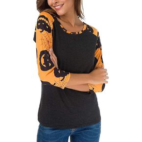 Valentine's Day Women's 3 4 Sleeve Loose Fit Graphic V Neck Raglan Heart Shirts