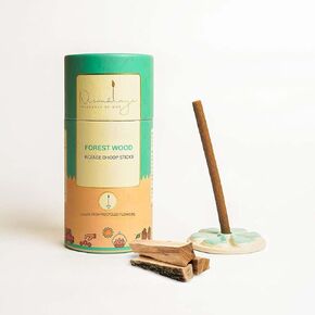 Nirmalaya 100% Natural Oud Dhoop Sticks for Pooja 40 Sticks| Bamboo Less Dhoop Sticks for Home/Office | Dhup for Puja with Holder Stand | Best for Long-Lasting fragrances