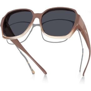 Meeloog Polarized Fit Over Glasses Sunglasses for Women Men, Square Oversized Lightweight Shades for Driving Riding MST2106 in Kuwait
