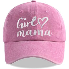 Women's Girl Mama Hat, Embroidered Baseball Cap Mama Gift Vintage Distressed Dad Hats