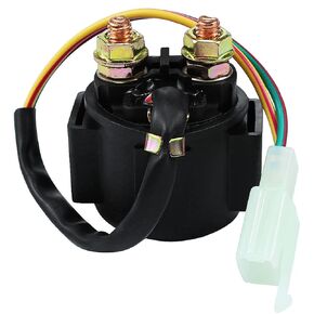 LOCOPOW GY6 Starter Solenoid Relay for 4-Stroke 50cc 110cc 125cc 150cc 200cc 250cc 90cc Chinese ATV Dirt Pit Bike Scooter Go Kart Quad Moped Taotao Roketa Coolster SSR Apollo Four Wheel Part Coleman