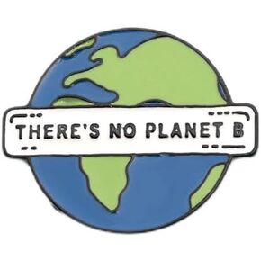 No planet B- Earth Enamel Pin Lovely Spreads Climate Change, Protection Earth Environment Badge for Backpacks