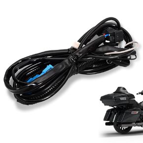WOWTK Rear Trunk Tour Pack Wiring Harness Kit for Harley Touring Electra Glide Road King Street Glide Road Glide Models 2014-2024