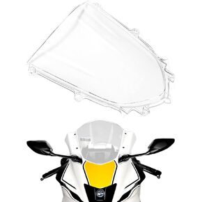 Windshield Fit for Yamaha YZF R6 2017 2018 2019 R7 2021 2022 Motorcycle Windscreen Wind Deflector - Black