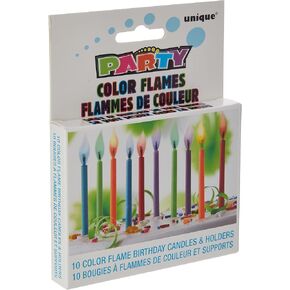 Happy Face Pick Multicolor Birthday Candles - 5.5", 6-Piece Set - Perfect Design for Fun & Cheerful Celebration
