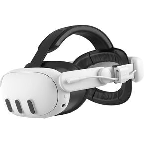 KIWI design Comfort Battery Head Strap 6400mAh Compatible with Meta Quest 3 Accessories Battery Pack Pressure Free Counterweight Battery Design NOT compatible with our RGB Vertical Charging Stand