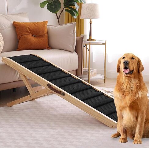 Large Dog Pet Stairs Steps Ramps for High Bed Couch, Dog Pet Steps Stairs for Large Small Dogs to Get on Bed,2-I Folding Large Dog Pet Ramp for Car Couch SUV Bed in Kuwait