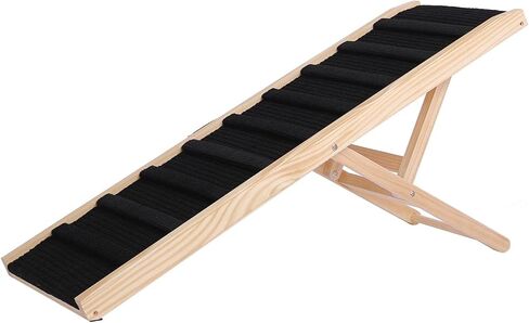 Large Dog Pet Stairs Steps Ramps for High Bed Couch, Dog Pet Steps Stairs for Large Small Dogs to Get on Bed,2-I Folding Large Dog Pet Ramp for Car Couch SUV Bed in Kuwait