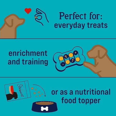 Stewart Freeze Dried Dog Treats, Beef Liver, Grain Free & Gluten Free, 16 Ounce Resealable Pouch, Single Ingredient, Made in USA, Dog Training Treats in Saudi Arabia