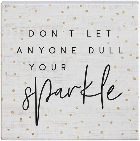 Simply Said, INC Small Talk Inspirational Sign - Be The Change You Wish to See in The World - 5.25 x 5.25 Wood Sign - Inspirational Wood Block Plaque - Made in USA - STS1293 in Saudi Arabia