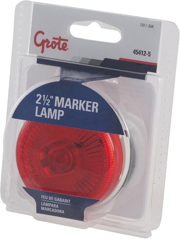 Grote 47243 مصابيح LED لعلامات التخليص ذات الخط الرفيع مقاس 3 بوصات، أصفر in Saudi Arabia