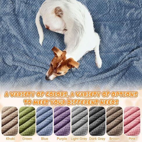 8 Pieces Dog Blanket, Soft Fuzzy Blankets for Puppy Fluffy Fleece Dog Blanket, Plush Fleece Throw for Dog Cat Bed, Guinea Pig Fleece Cage Liners, Couch, Sofa, Travel Warm Covers (24 x 32 Inch) in Saudi Arabia