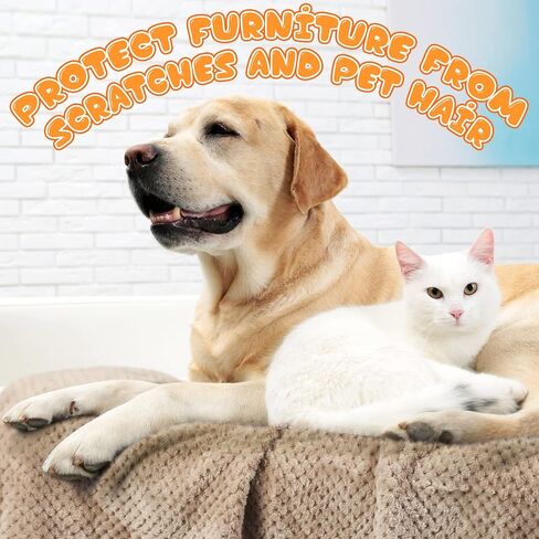 8 Pieces Dog Blanket, Soft Fuzzy Blankets for Puppy Fluffy Fleece Dog Blanket, Plush Fleece Throw for Dog Cat Bed, Guinea Pig Fleece Cage Liners, Couch, Sofa, Travel Warm Covers (24 x 32 Inch) in Saudi Arabia