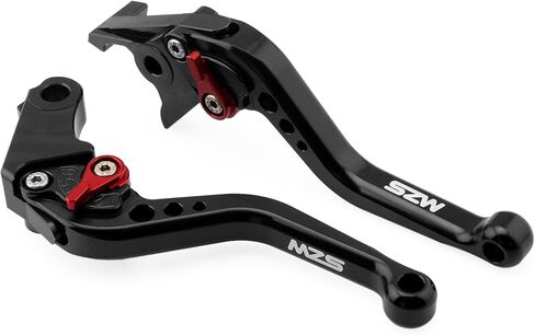 MZS Black Motorcycle Brake Clutch Levers Adjustable Short CNC Compatible with YZF R1 2004-2008 | YZF R6 2005-2016 in Kuwait