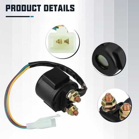LOCOPOW GY6 Starter Solenoid Relay for 4-Stroke 50cc 110cc 125cc 150cc 200cc 250cc 90cc الصينية ATV Dirt Pit Bike Scooter Go Kart Quad Moped Taotao Roketa Coolster SSR Apollo Four Wheel Part Coleman in Kuwait