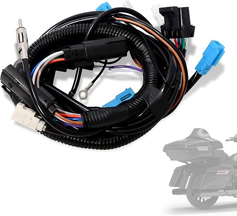 WOWTK Rear Trunk Tour Pack Wiring Harness Kit for Harley Touring Electra Glide Road King Street Glide Road Glide Models 2014-2024 in Kuwait